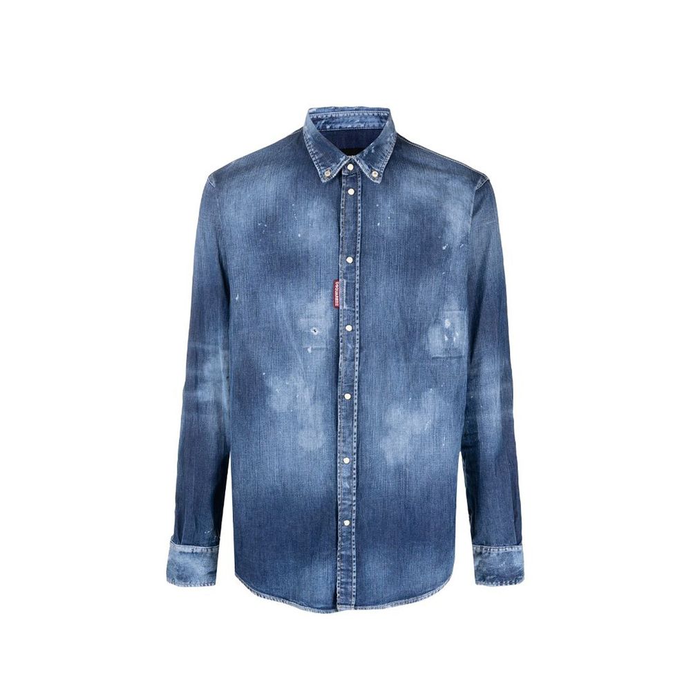 Chemise en jean bleue Dsquared²
