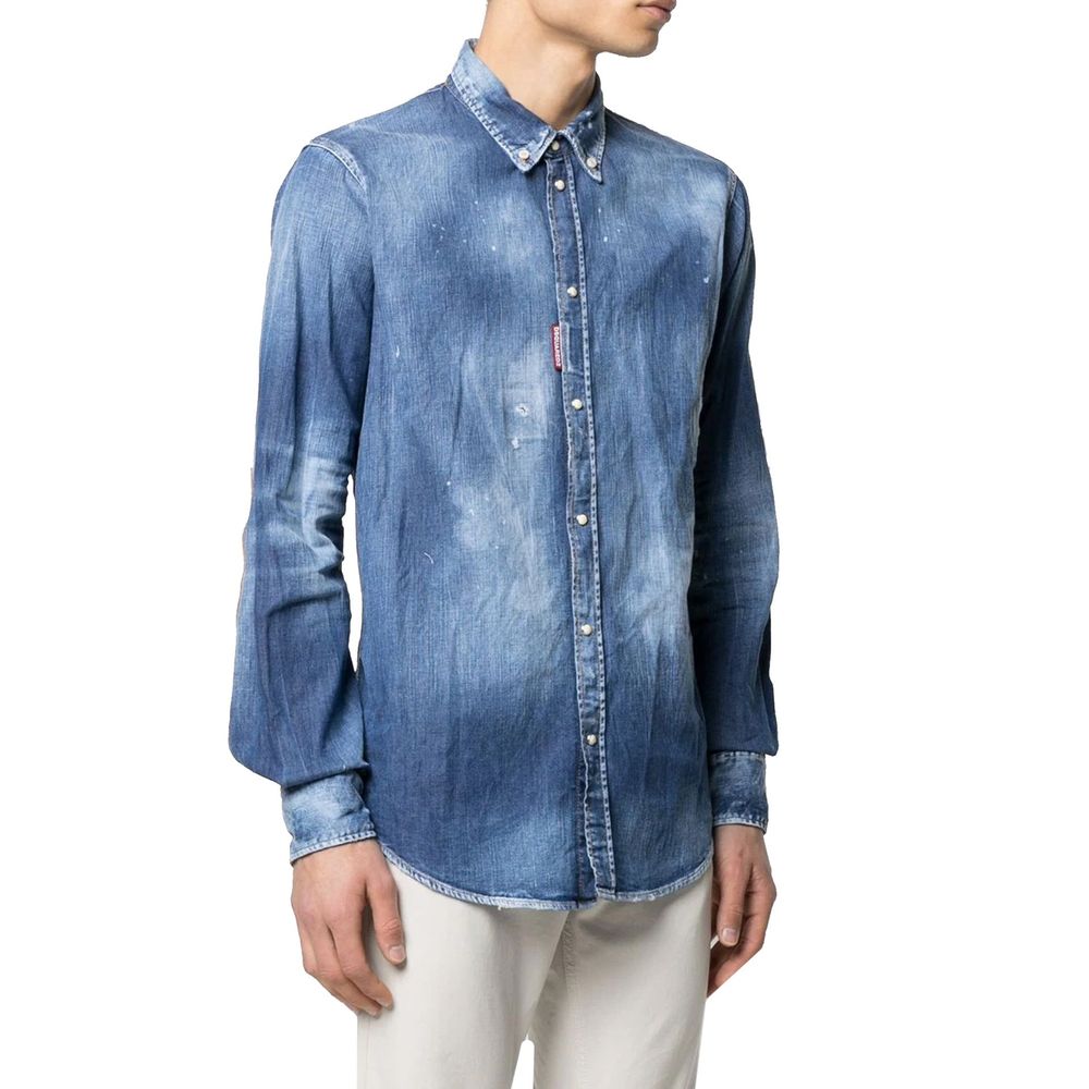 Chemise en jean bleue Dsquared²