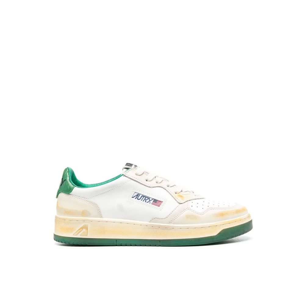 Autry White Leather Low Top Sneakers