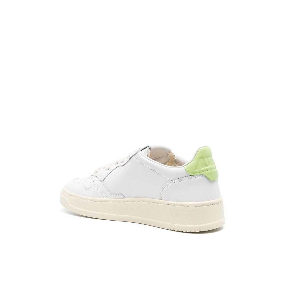 Baskets basses en cuir blanc Autry