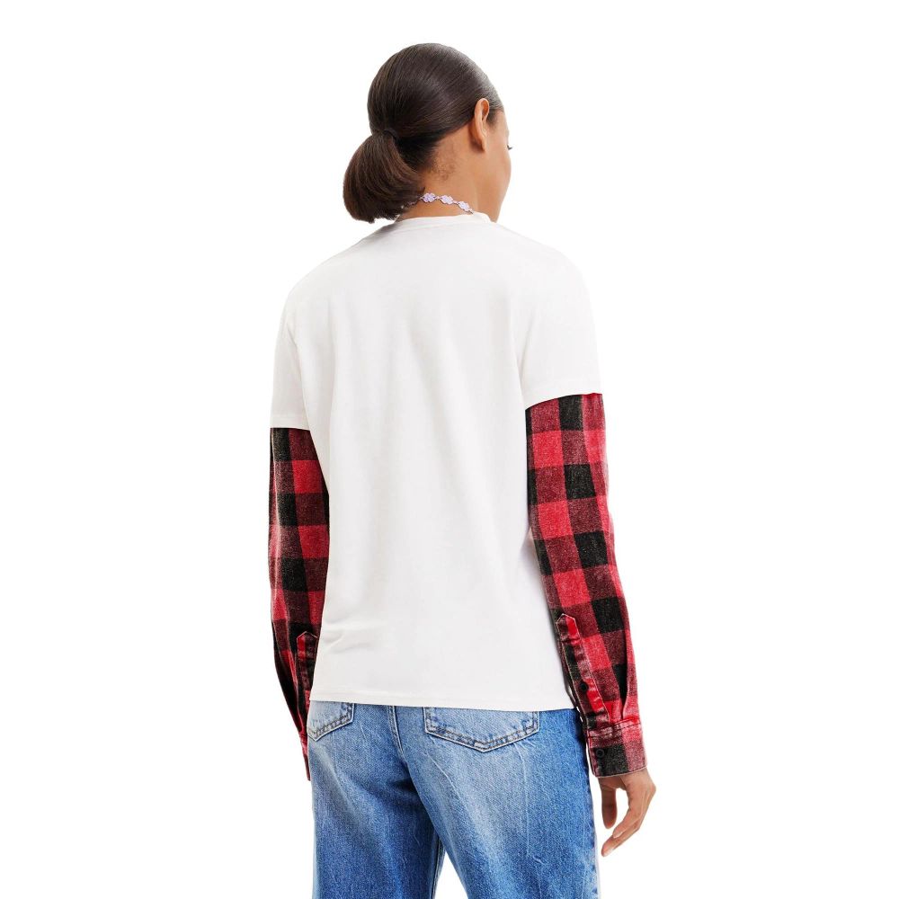 Desigual White T-Shirt for Women alternate view