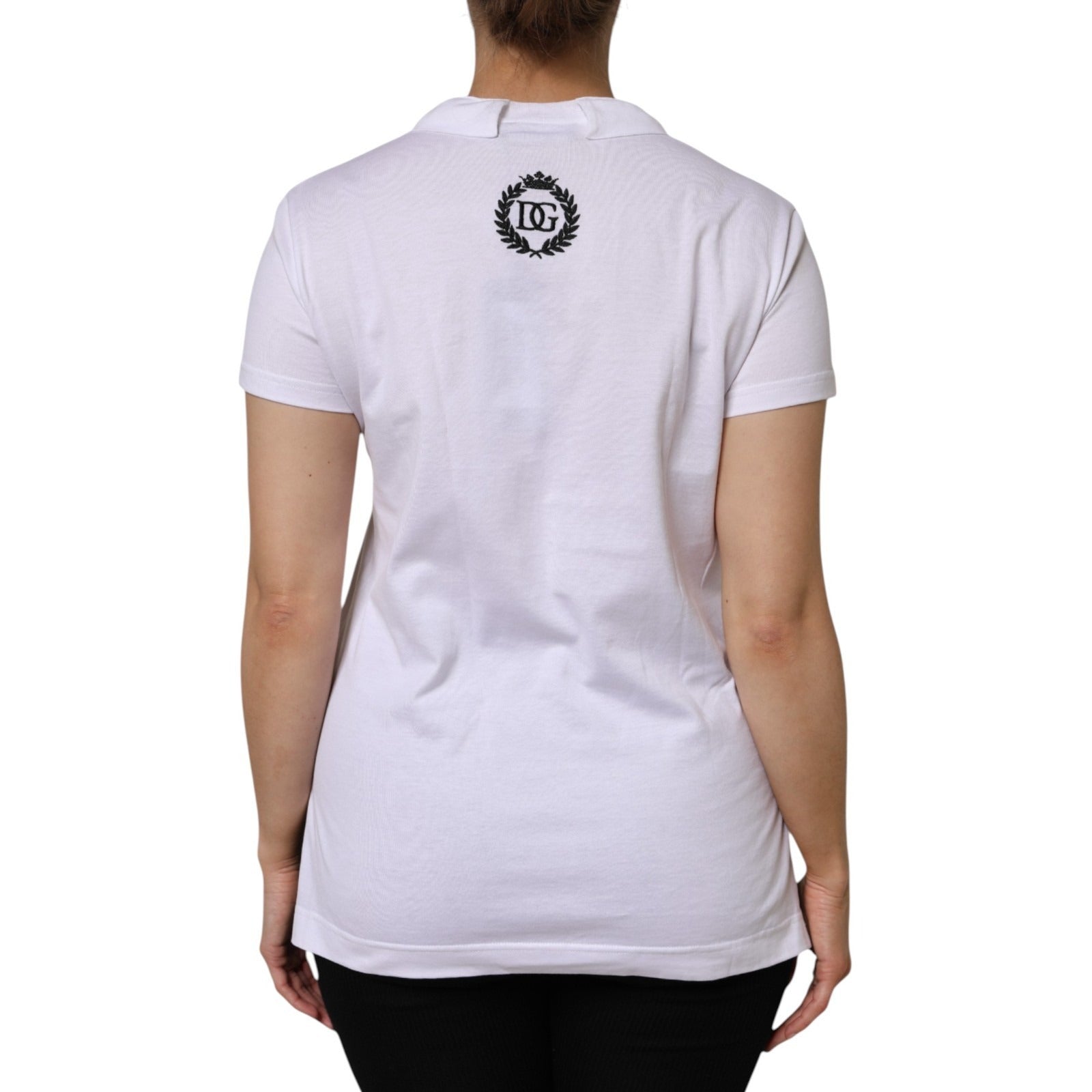 Dolce & Gabbana White T-Shirt for Women side view