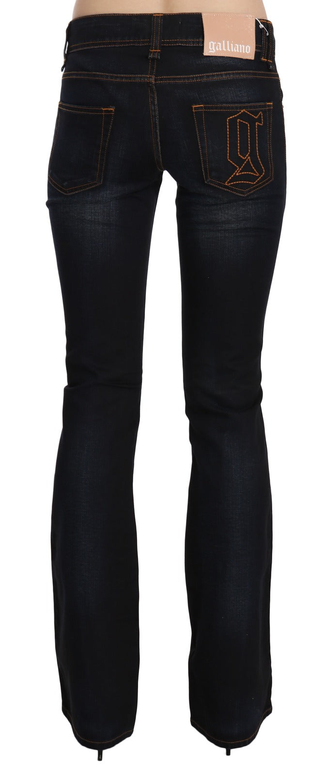 John Galliano Blue Bootcut Jeans for Women detail view
