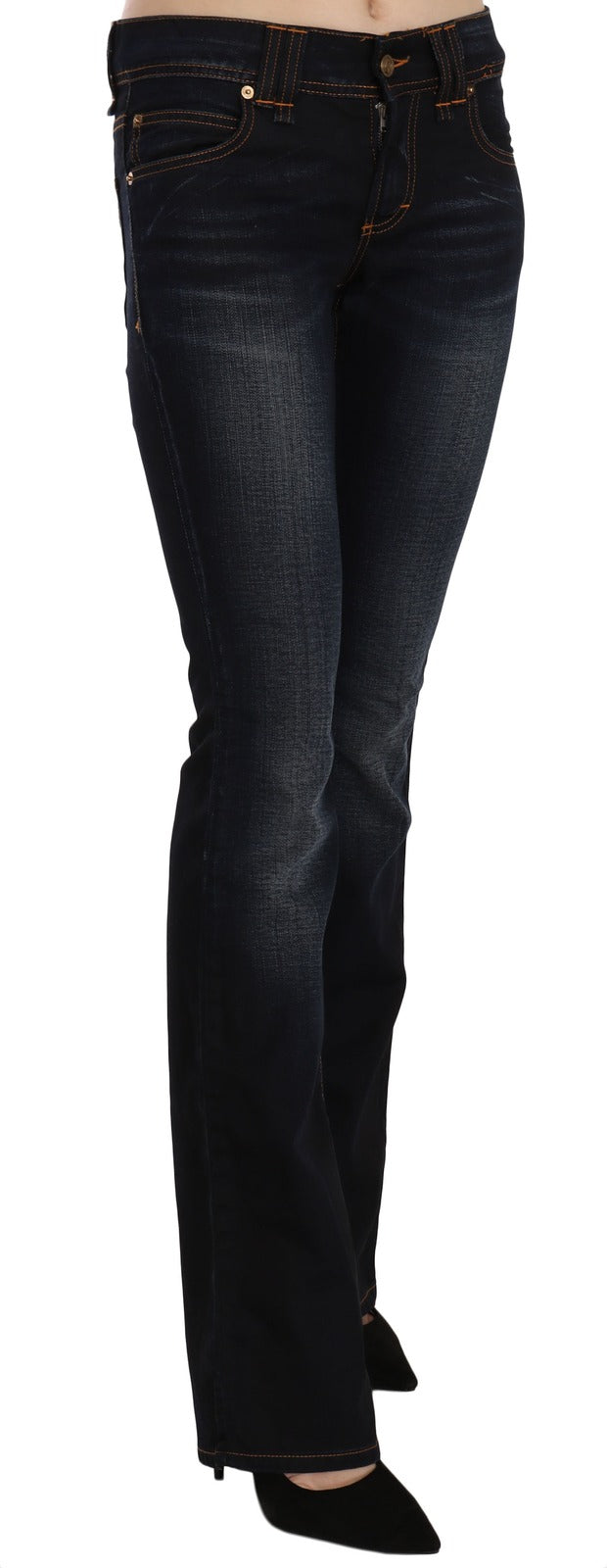 John Galliano Blue Bootcut Jeans for Women additional view