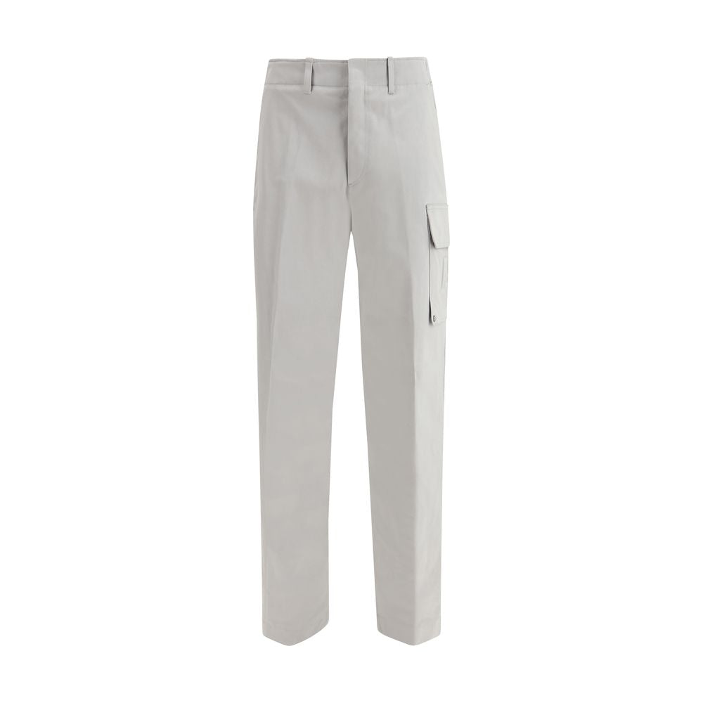 Fendi Silver Cargo Pants for Men