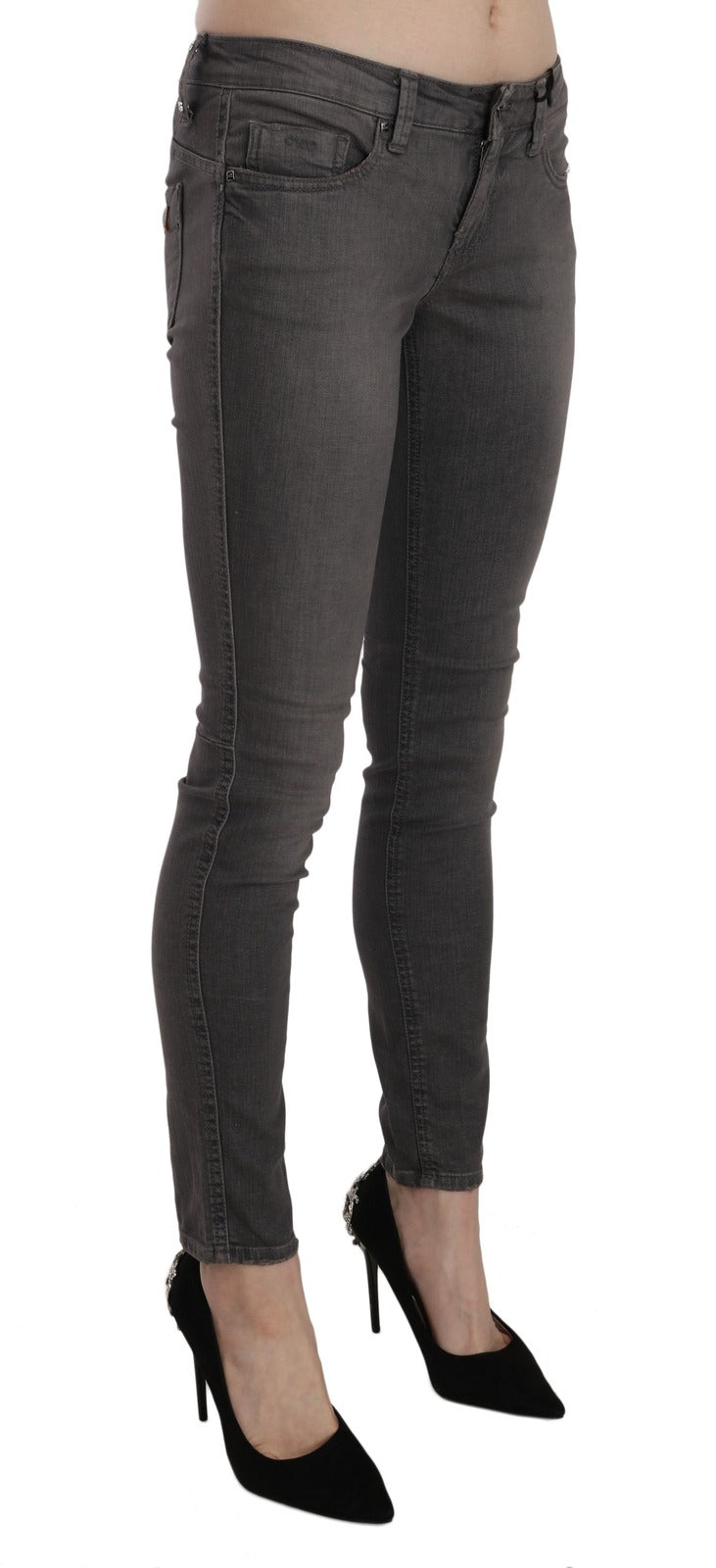 Costume National Grey Skinny Pants for Women detail view