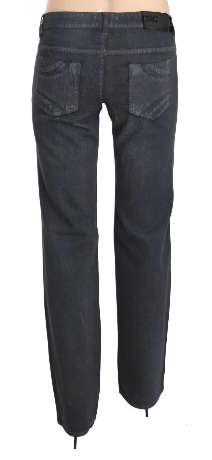 Costume National Grey Straight Leg Jeans for Women detail view