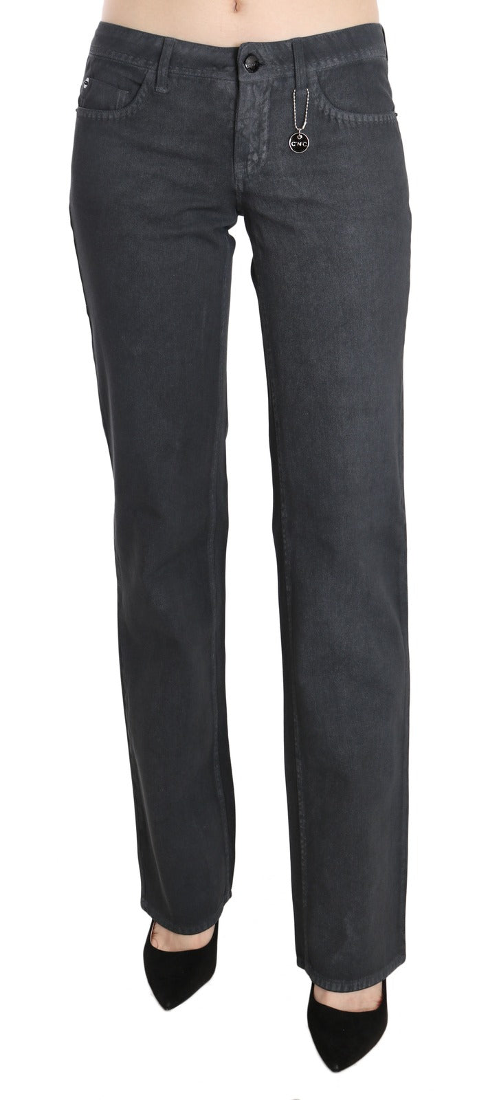 Costume National Grey Straight Leg Jeans for Women