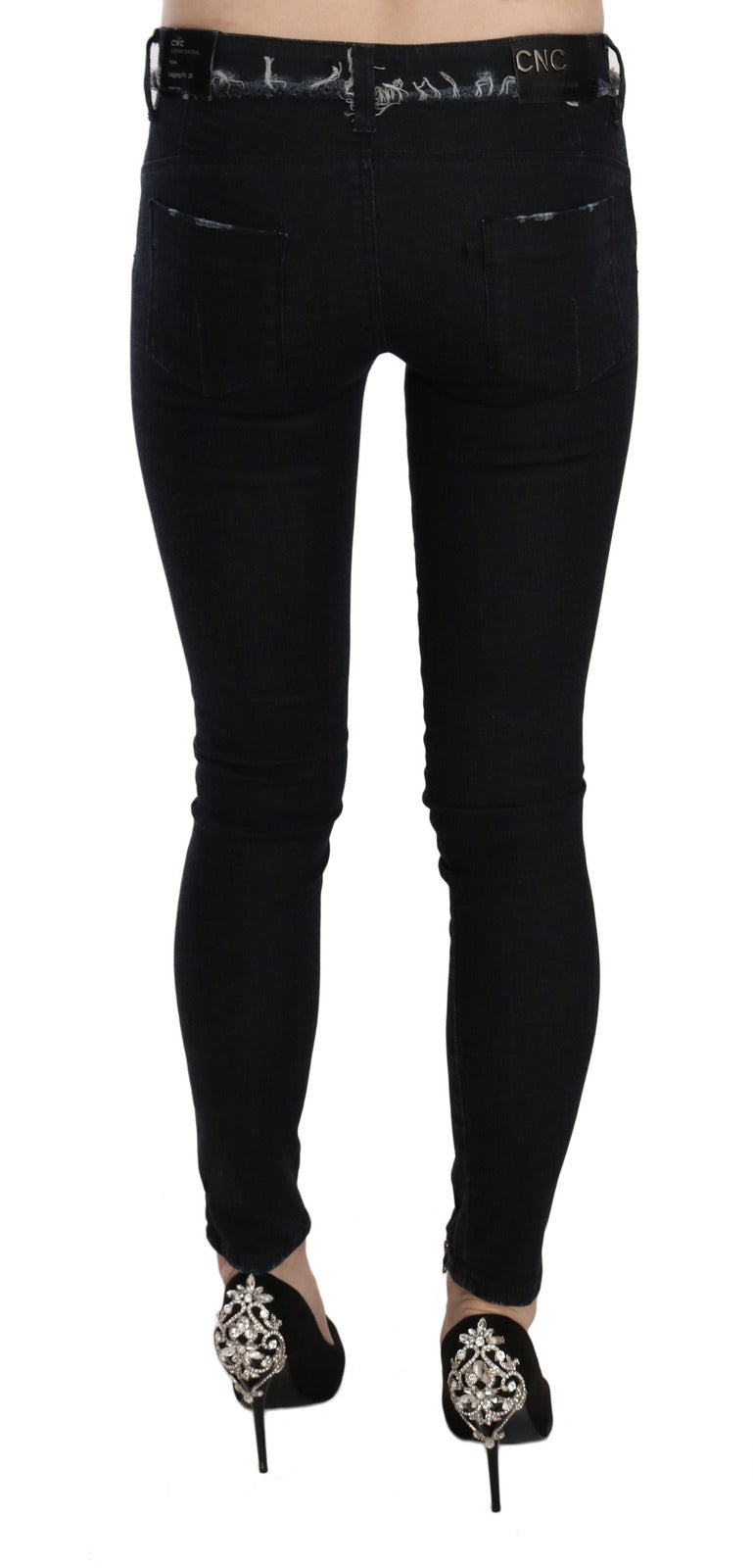 Costume National Black Skinny Jeans for Women detail view