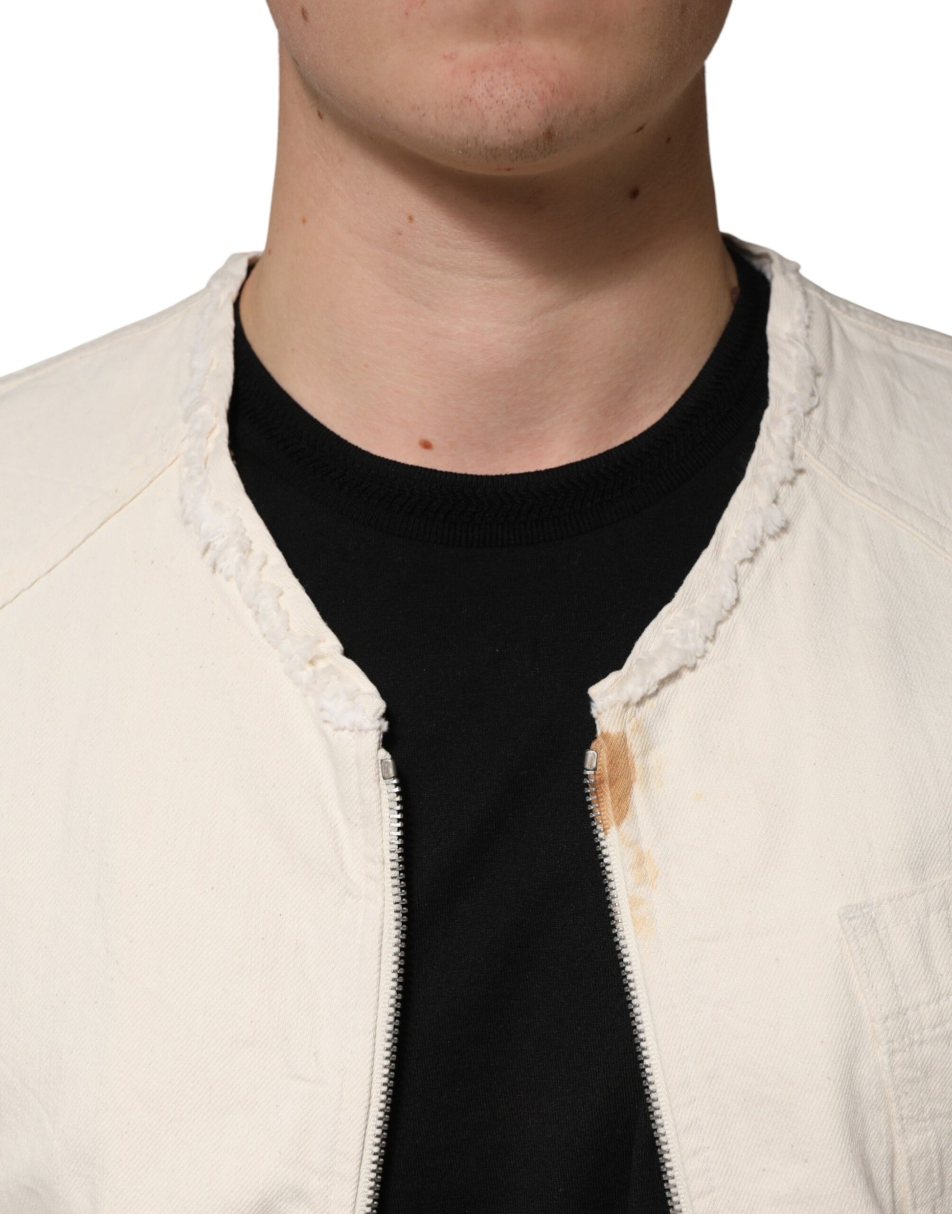 Dolce & Gabbana White Denim Jackets for Men additional view