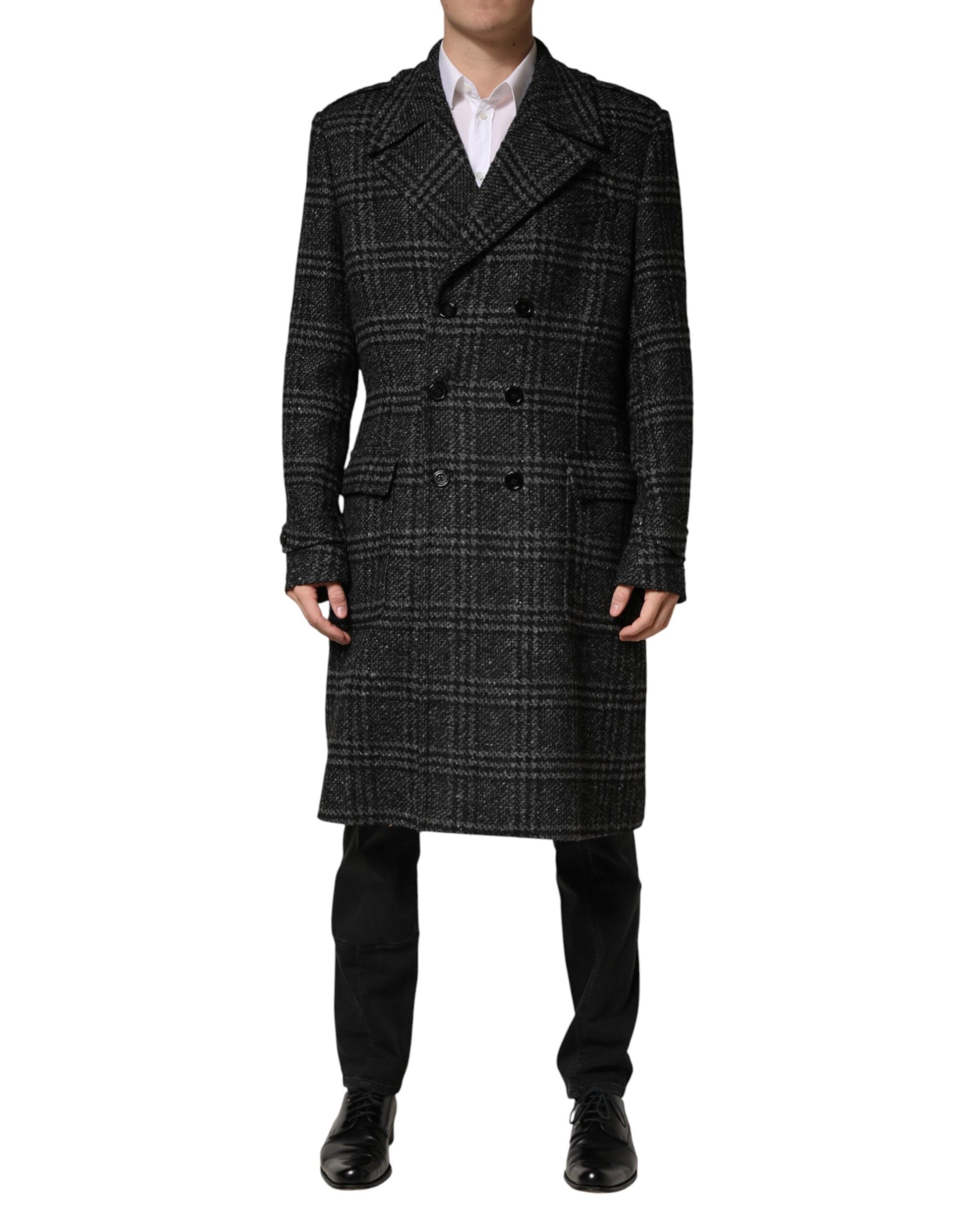 Dolce & Gabbana Grey Trench Coats for Men
