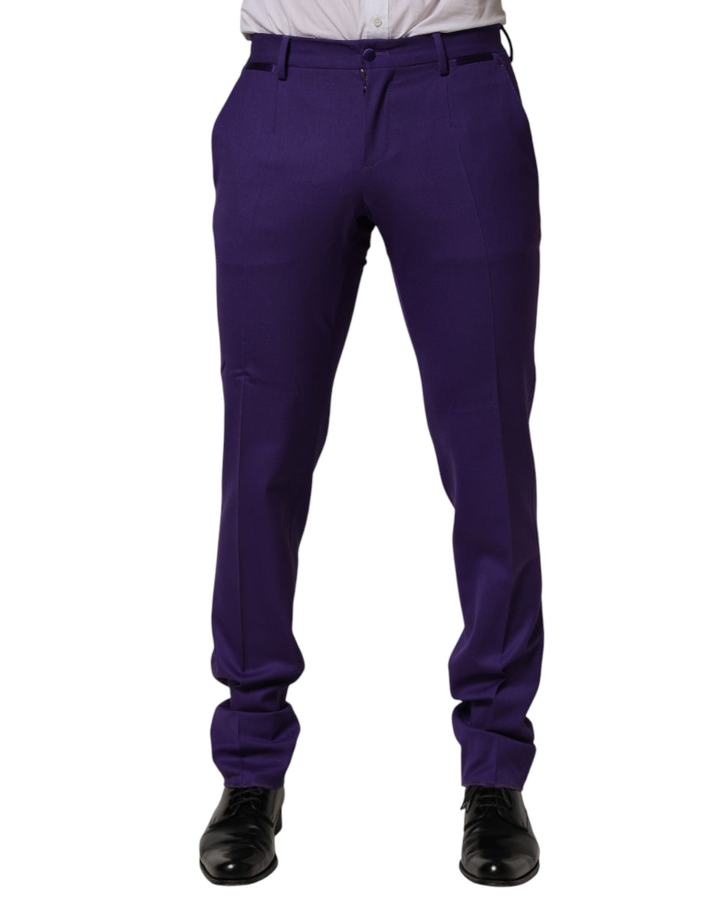 Dolce & Gabbana Purple Dress Pants for Men alternate view