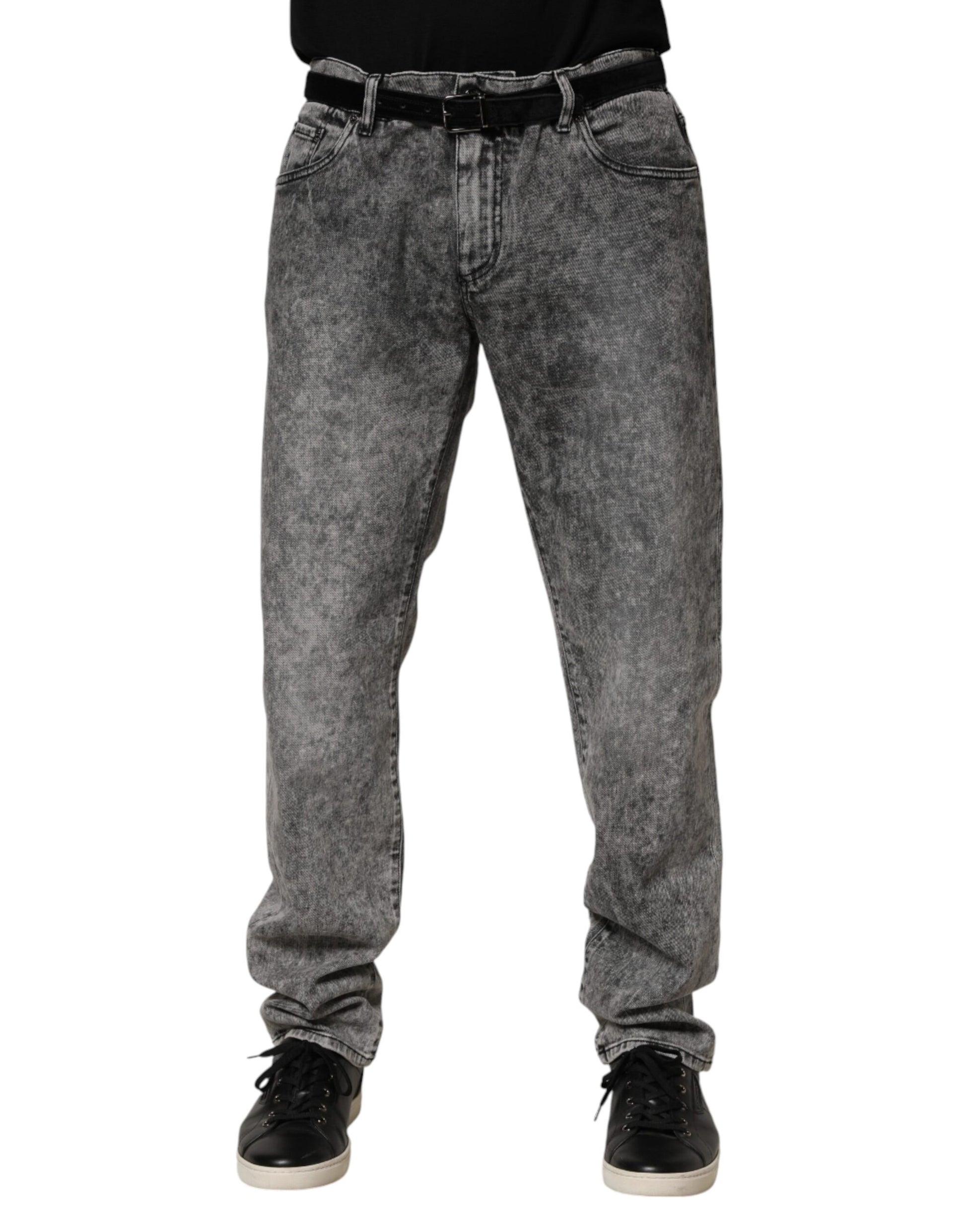 Dolce & Gabbana Grey Straight Leg Jeans for Men alternate view