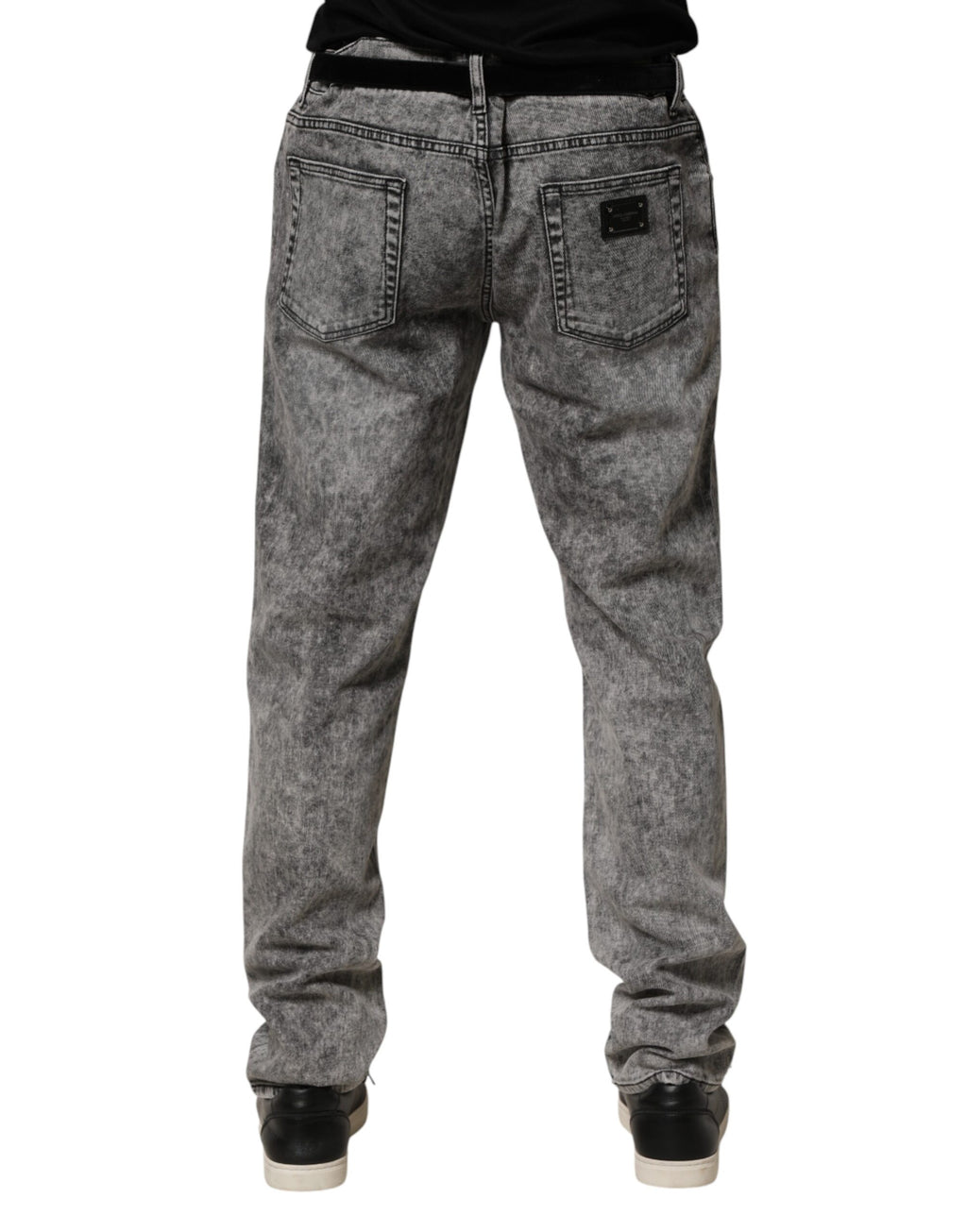 Dolce & Gabbana Grey Straight Leg Jeans for Men side view