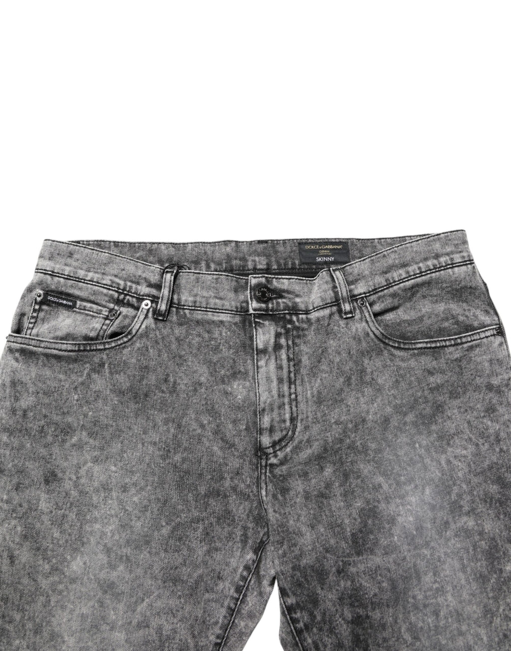 Dolce & Gabbana Grey Straight Leg Jeans for Men additional view