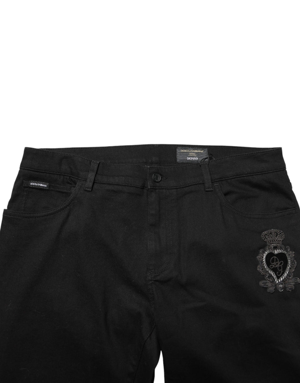 Dolce & Gabbana Black Skinny Jeans for Men additional view
