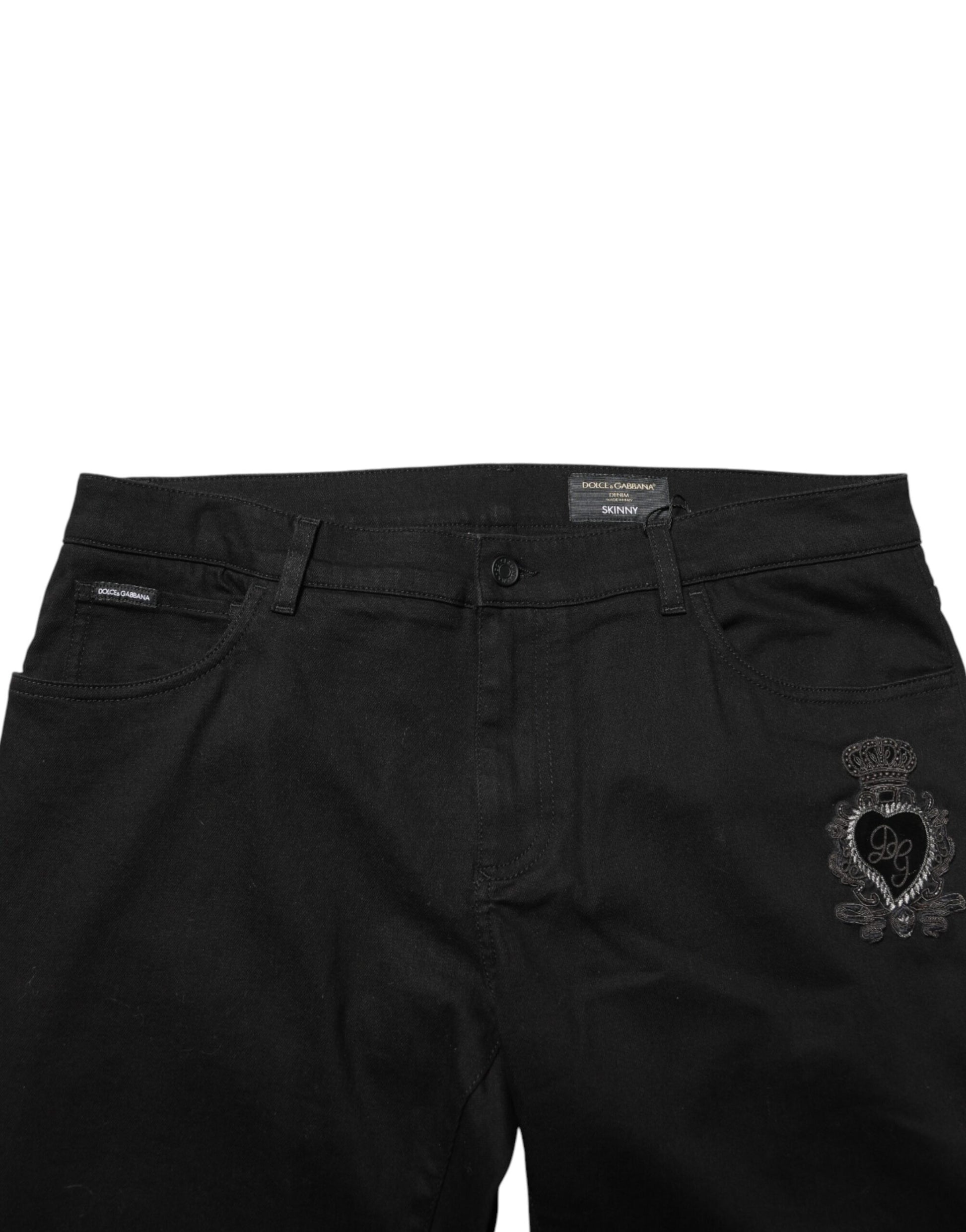 Dolce & Gabbana Black Skinny Jeans for Men additional view