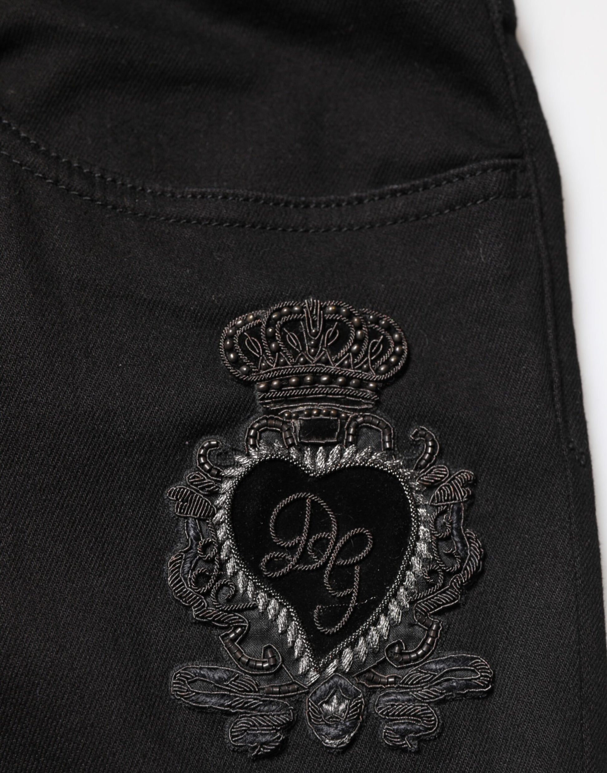 Dolce & Gabbana Black Skinny Jeans for Men additional view