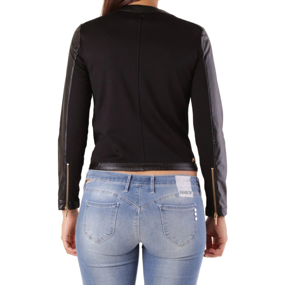 Met Black Viscose Biker Jacket