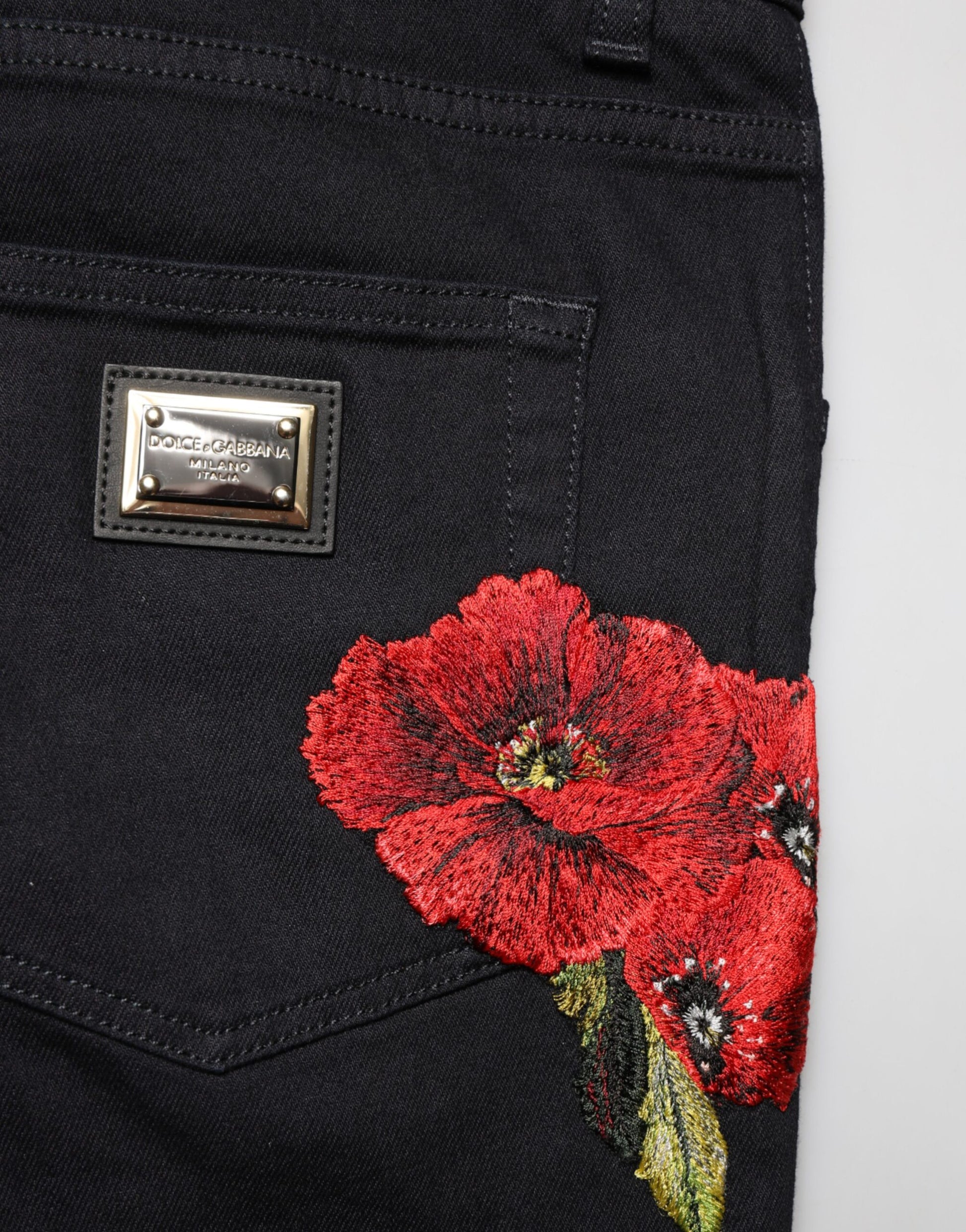 Dolce & Gabbana Black Skinny Jeans for Men additional view
