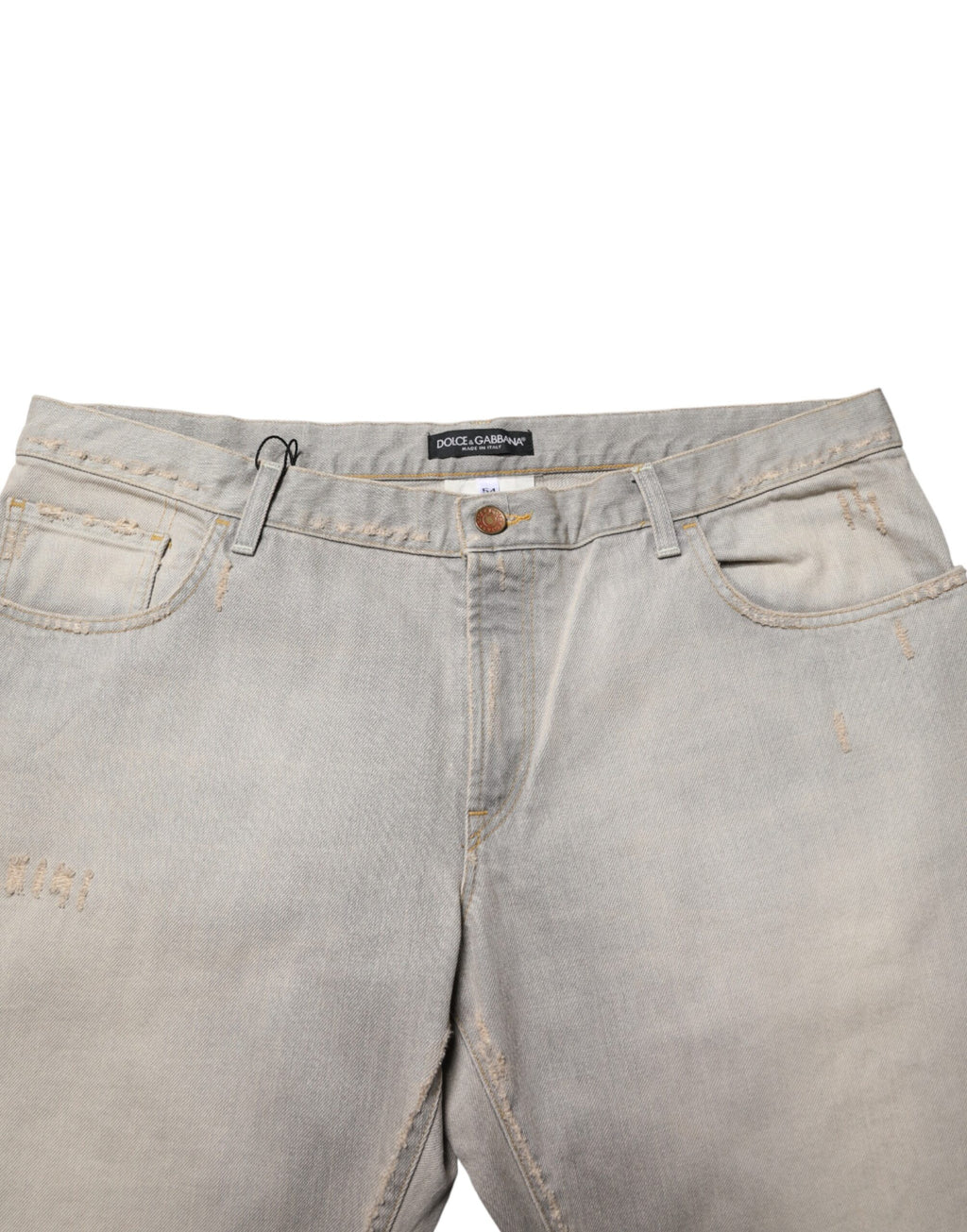 Dolce & Gabbana Grey Straight Leg Jeans for Men additional view
