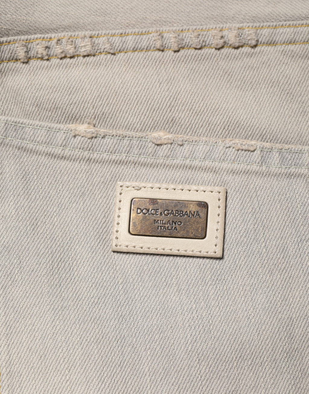 Dolce & Gabbana Grey Straight Leg Jeans for Men additional view