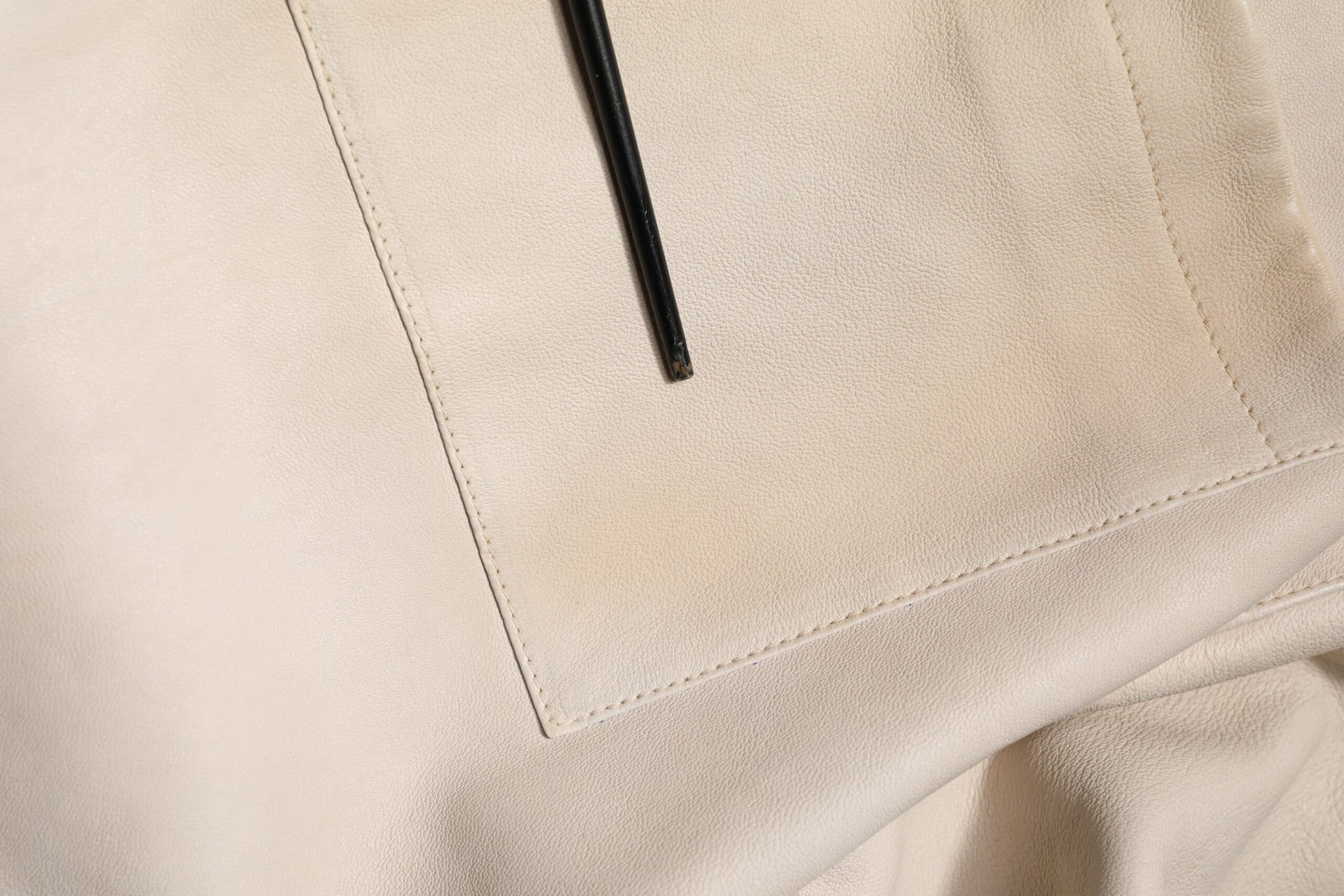 Dolce & Gabbana Beige Leather Button Down Men Casual Shirt