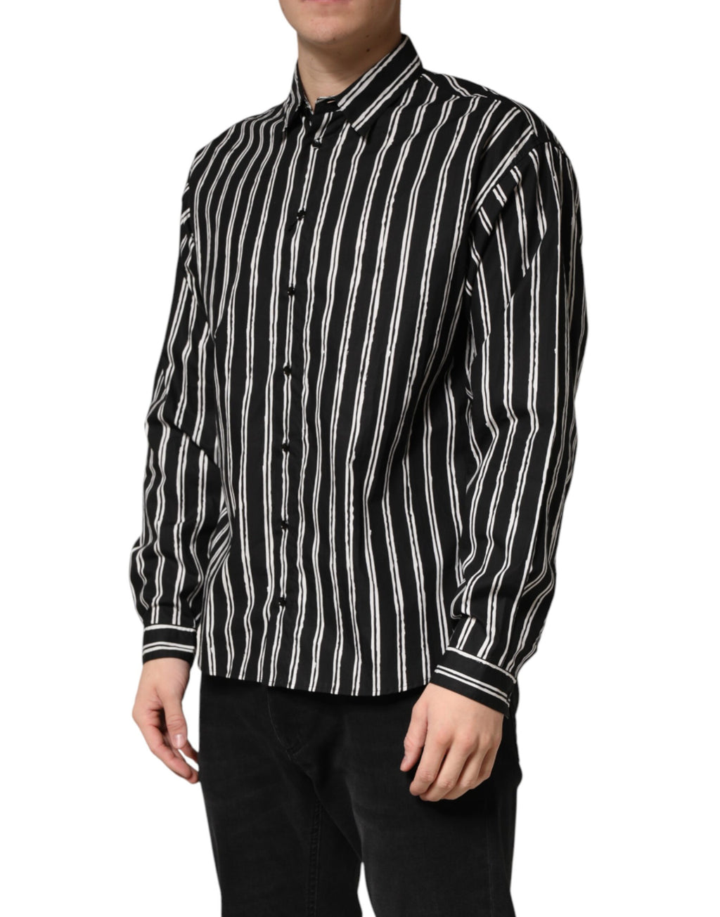 Dolce & Gabbana Black Dress Shirt for Men detail view