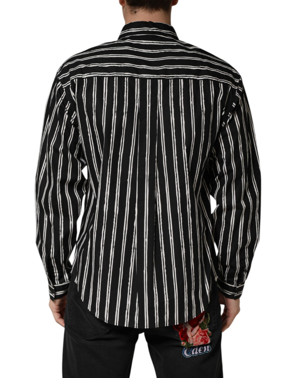 Dolce & Gabbana Black Dress Shirt for Men side view