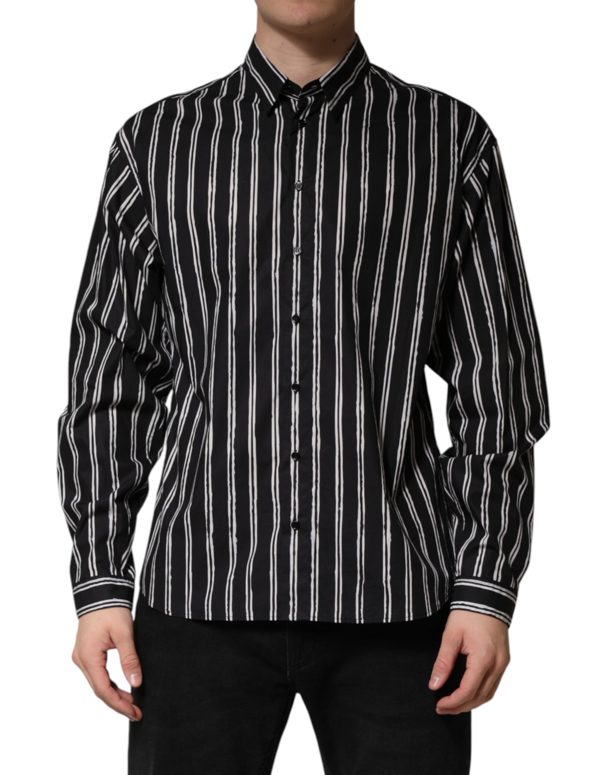 Dolce & Gabbana Black Long Sleeve T-Shirt for Men
