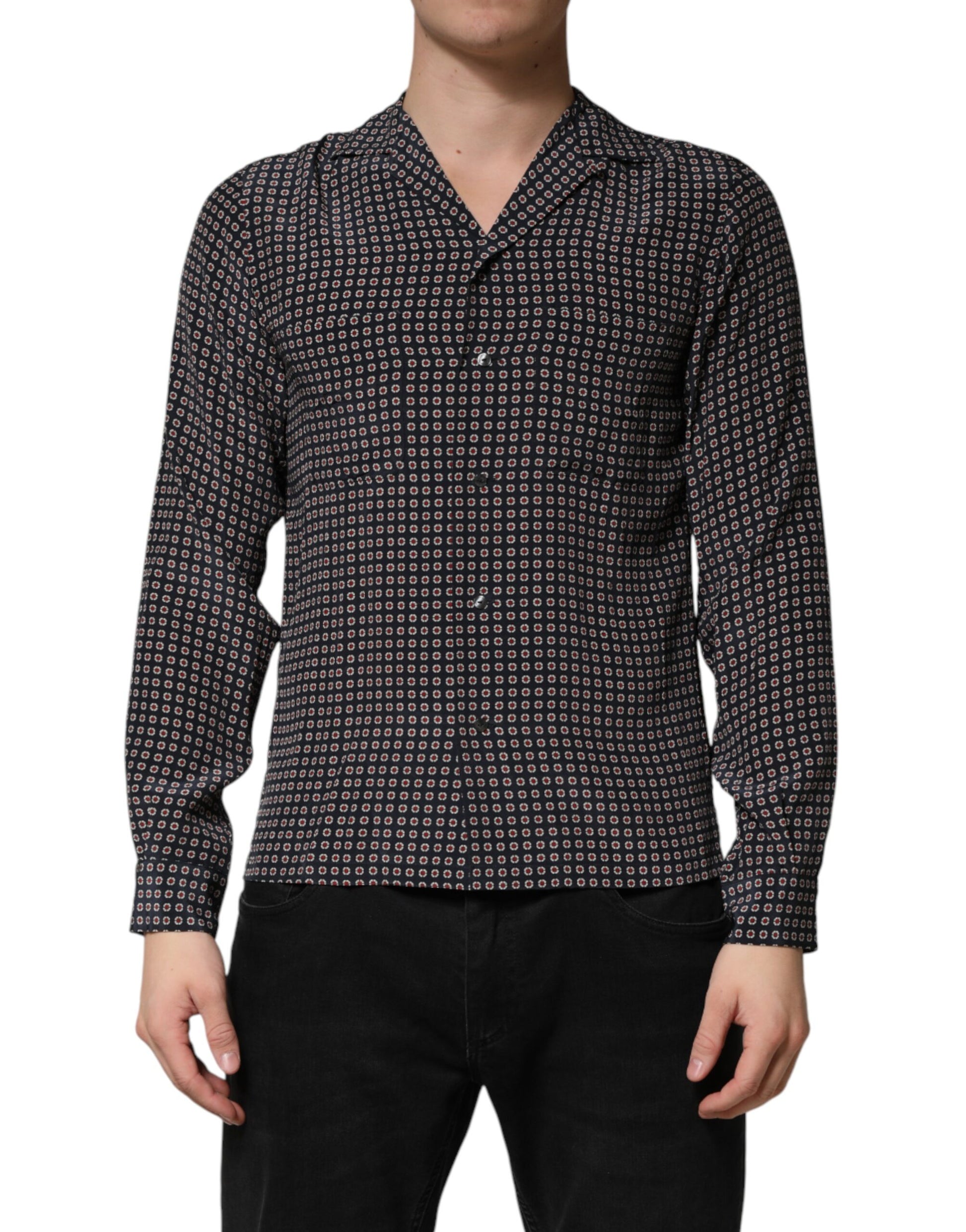Dolce & Gabbana Black Long Sleeve T-Shirt for Men