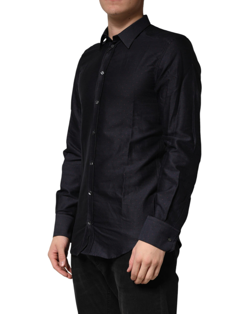Dolce & Gabbana Black Long Sleeve T-Shirt for Men detail view