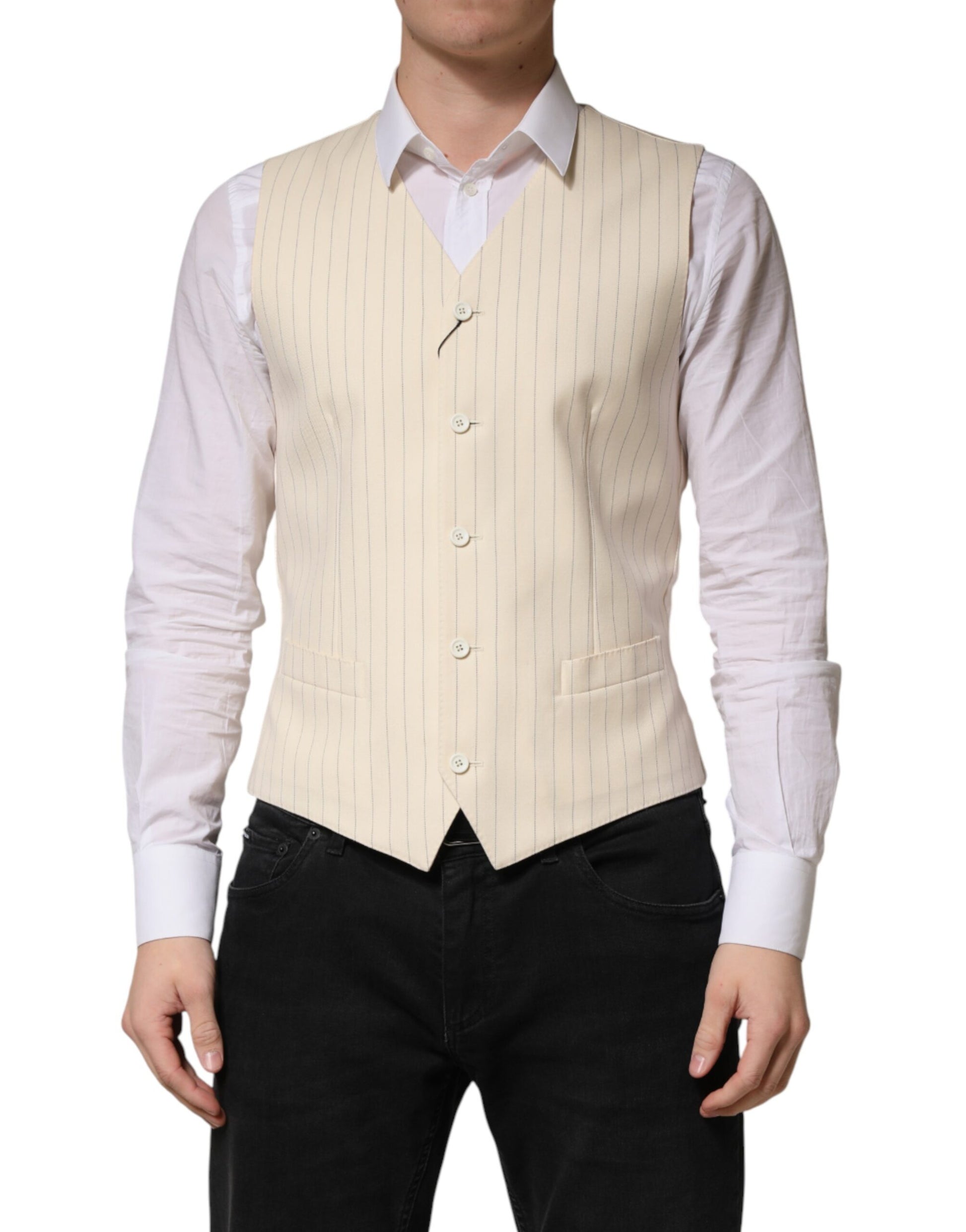 Dolce & Gabbana Beige Waistcoats for Men alternate view