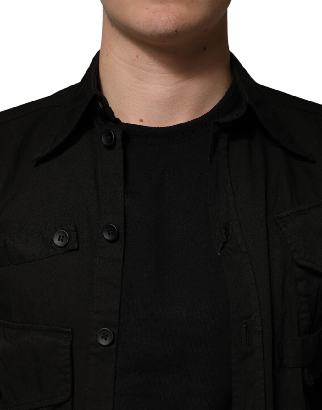 Dolce & Gabbana Black Long Sleeve T-Shirt for Men additional view