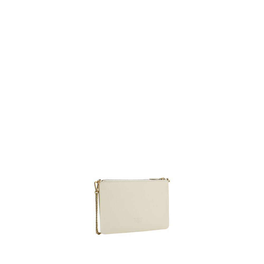 Sac porté épaule PINKO en cuir de veau beige Bos Taurus