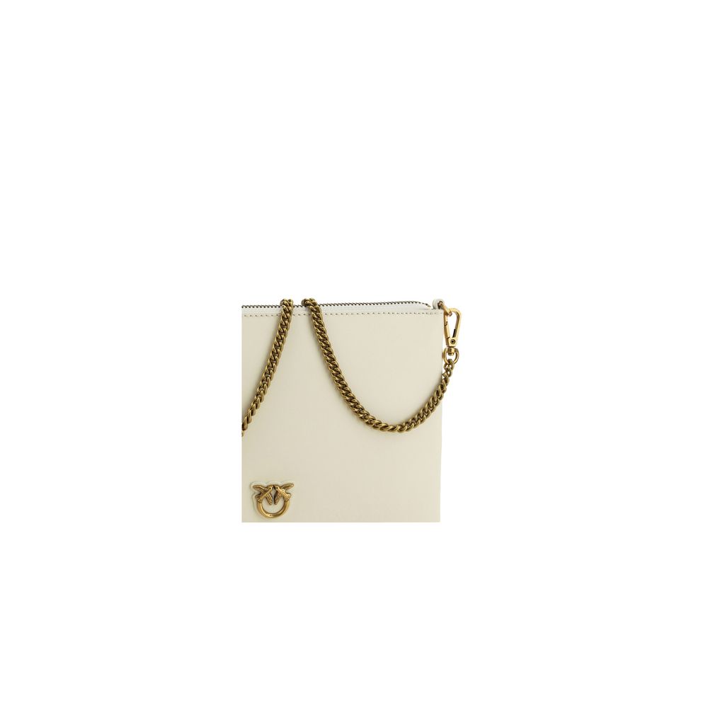 Sac porté épaule PINKO en cuir de veau beige Bos Taurus