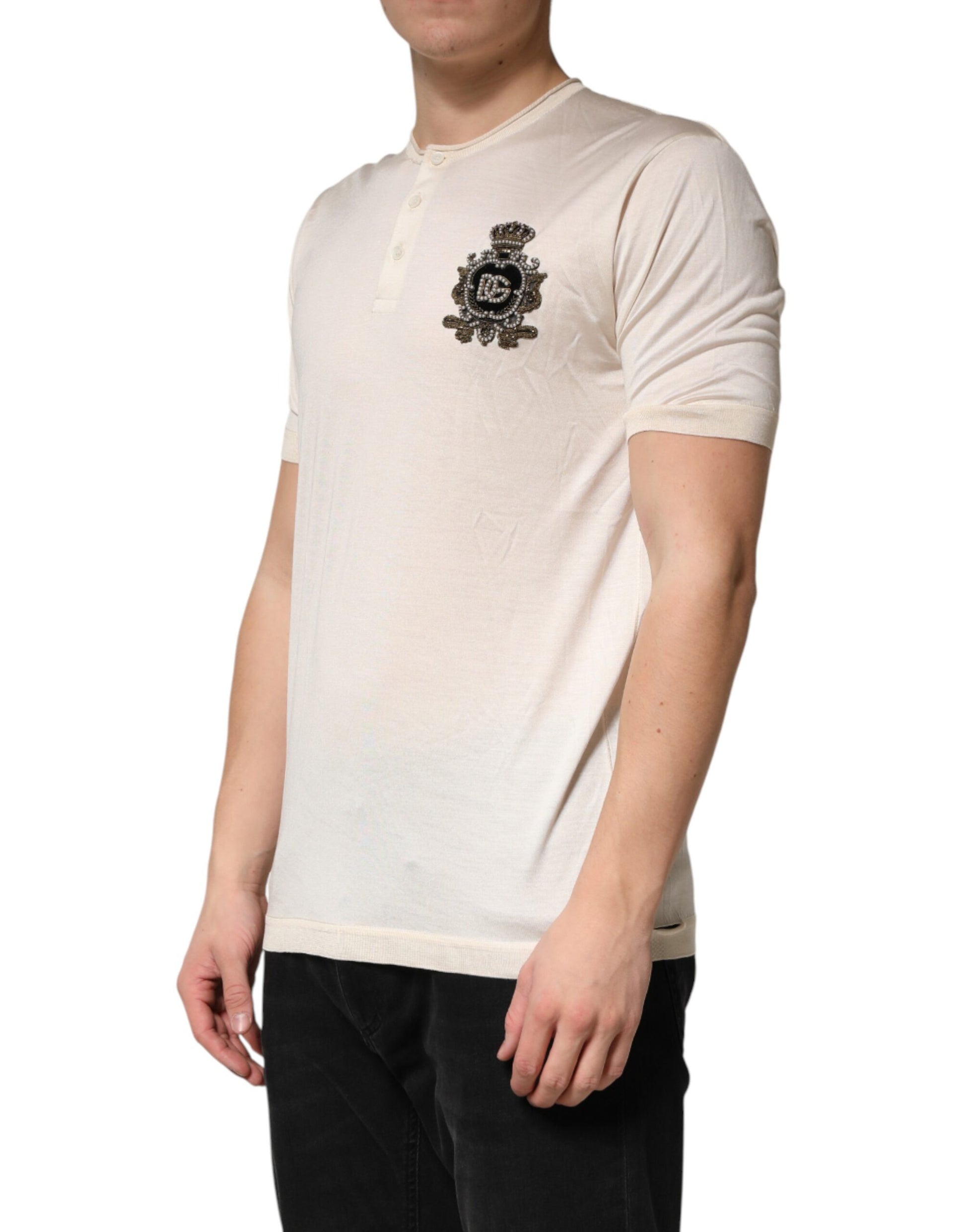 Dolce & Gabbana White T-Shirt for Men detail view