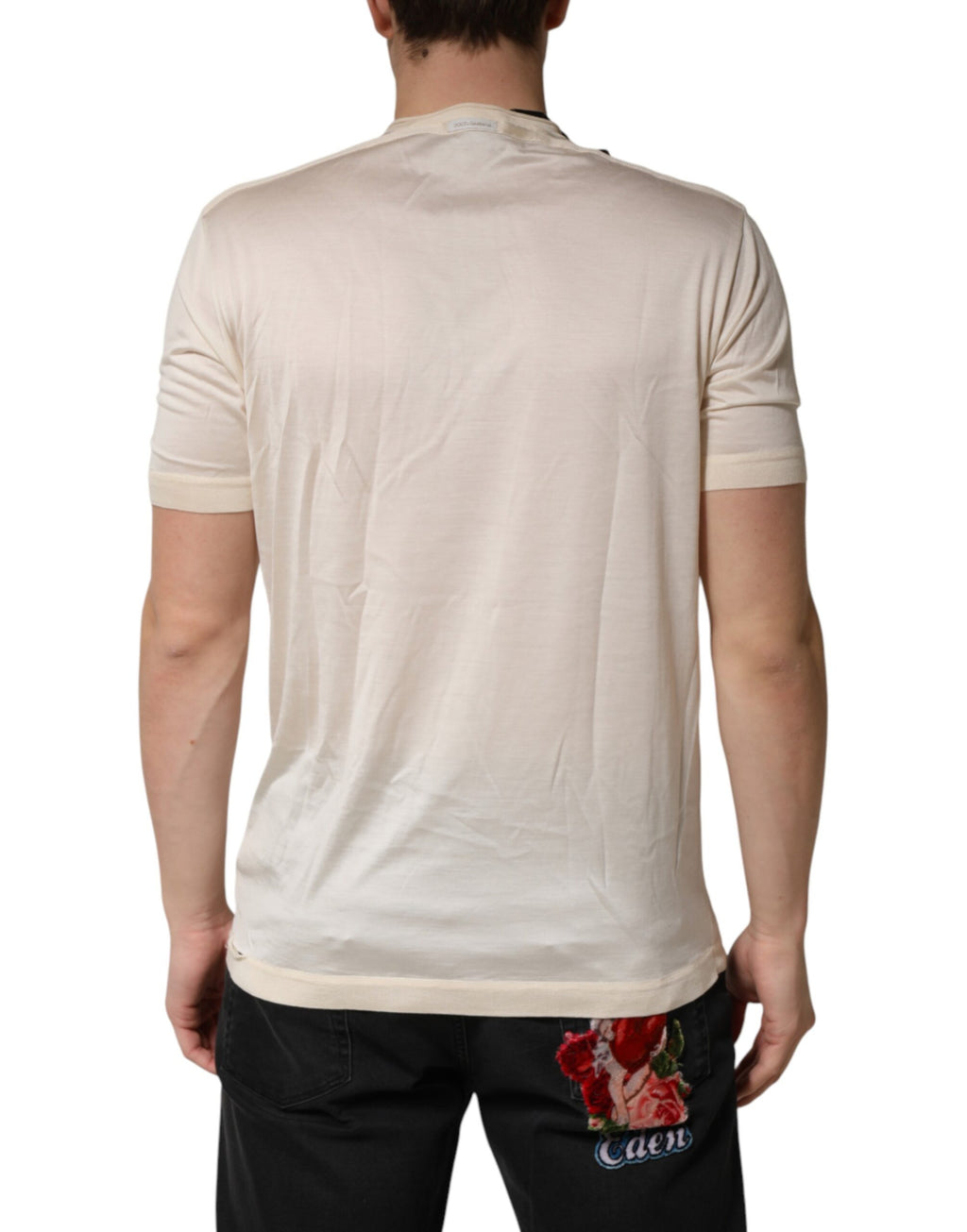 Dolce & Gabbana White T-Shirt for Men side view