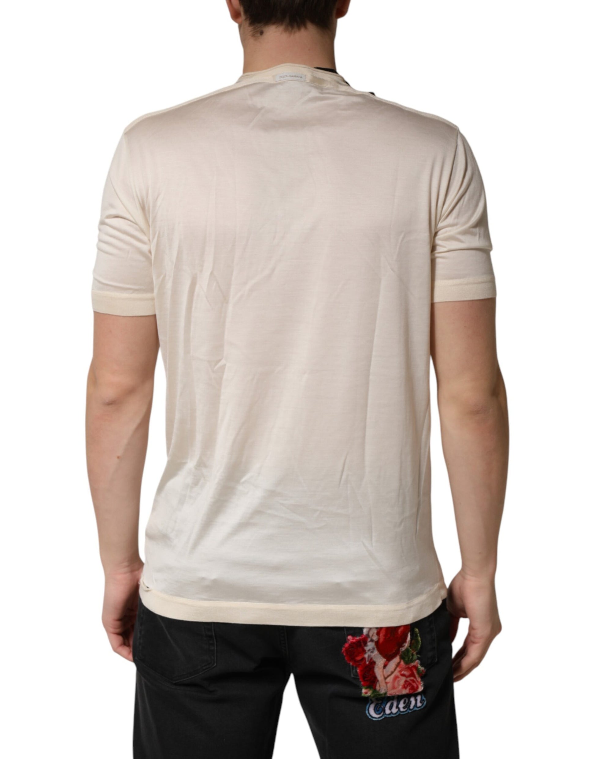 Dolce & Gabbana White T-Shirt for Men side view