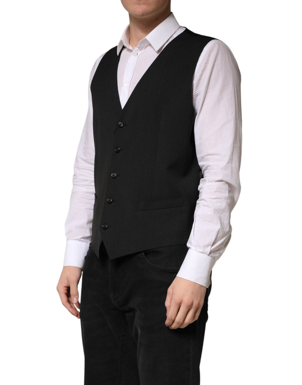 Dolce & Gabbana Black Waistcoats for Men detail view