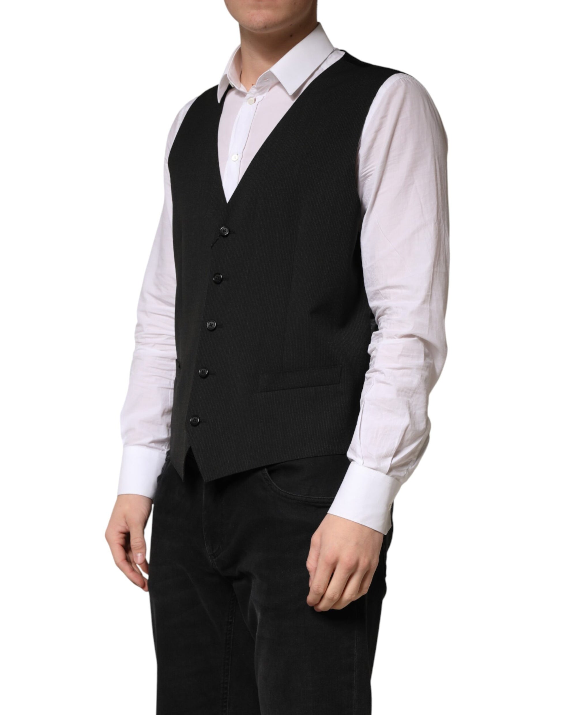 Dolce & Gabbana Black Waistcoats for Men detail view