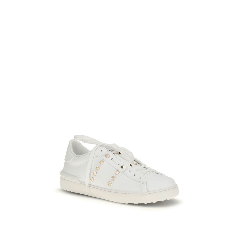 Baskets basses Valentino Garavani en cuir de veau blanc Bos Taurus