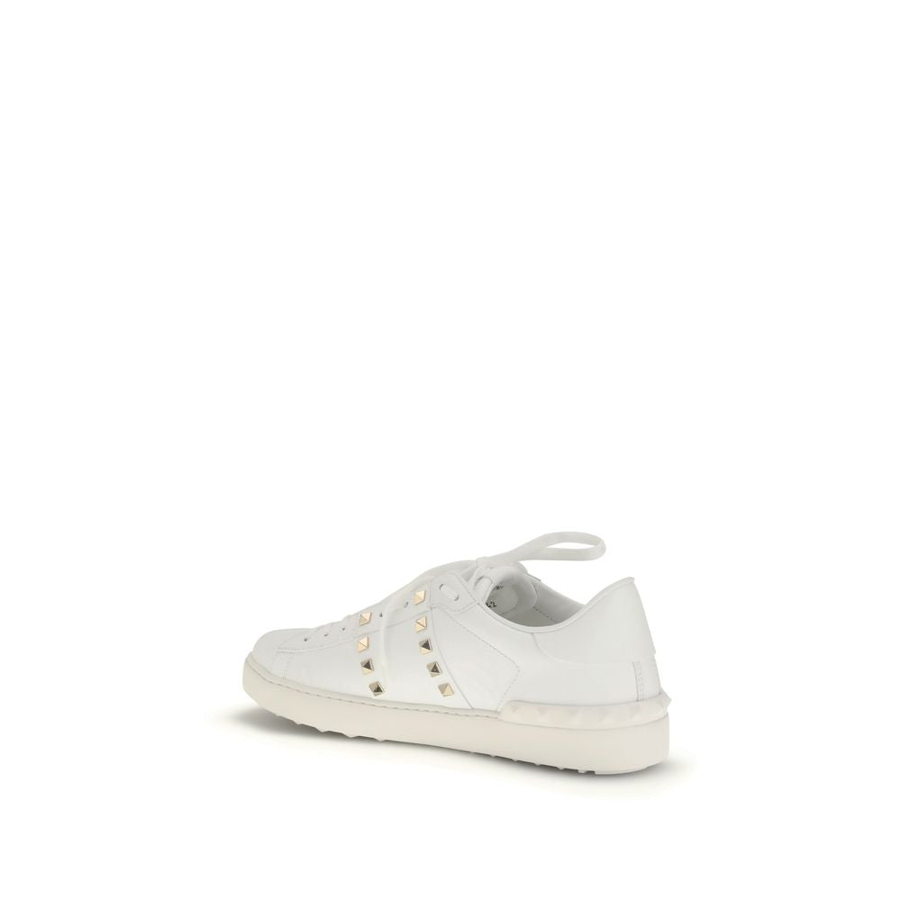 Baskets basses Valentino Garavani en cuir de veau blanc Bos Taurus