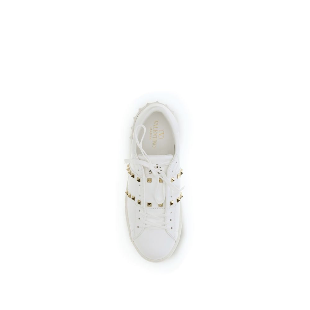 Baskets basses Valentino Garavani en cuir de veau blanc Bos Taurus
