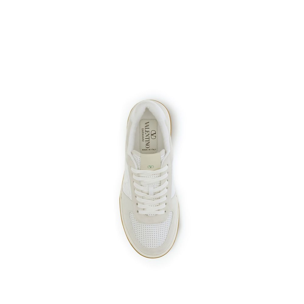 Valentino Garavani White Athletic Sneakers for Men side view