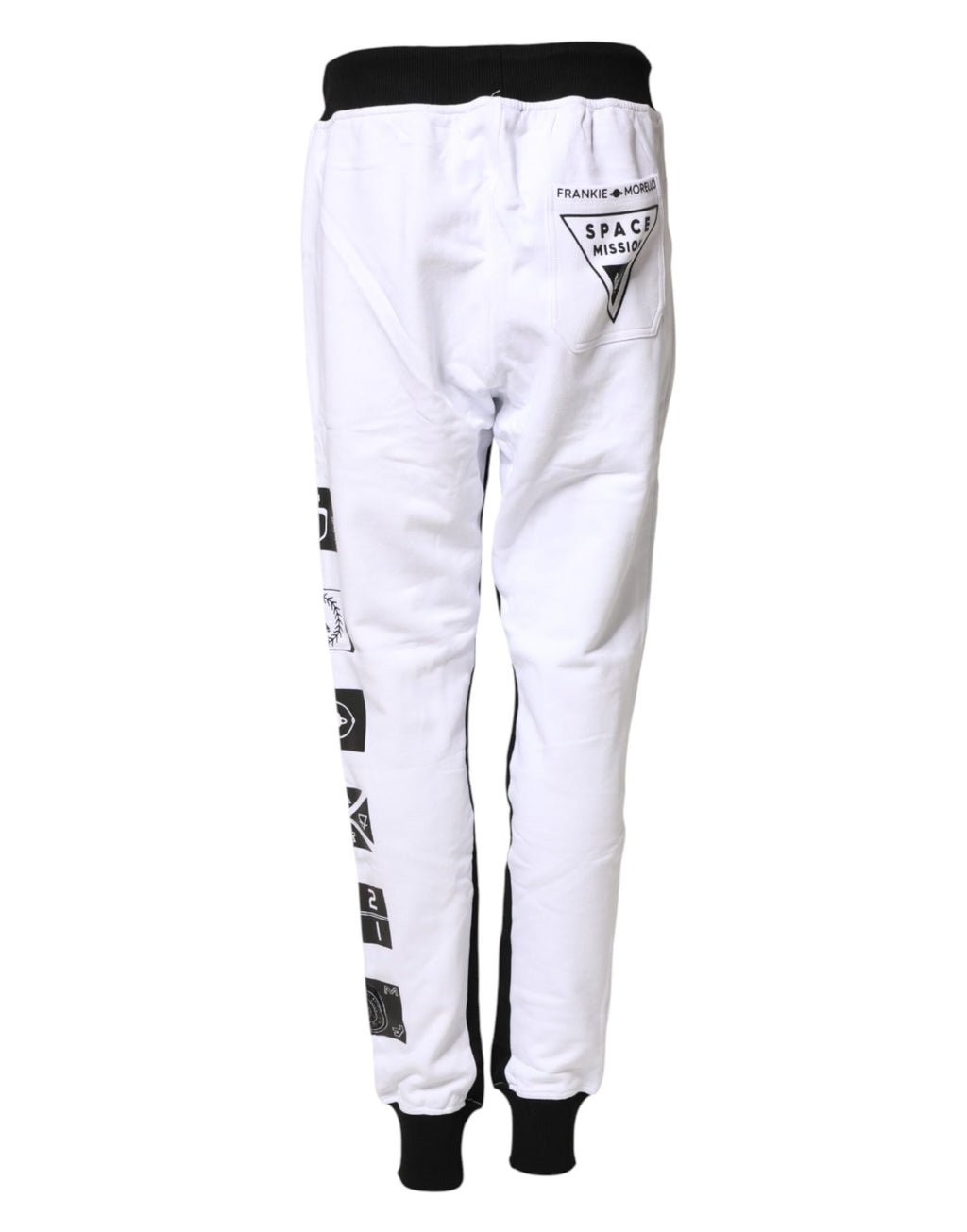 Pantalon de survêtement Frankie Morello Skinny Jogger noir et blanc