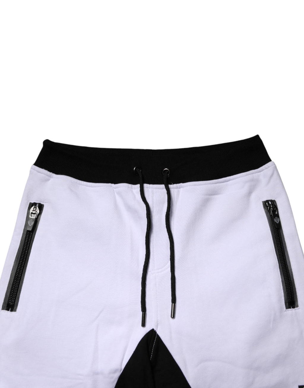 Pantalon de survêtement Frankie Morello Skinny Jogger noir et blanc