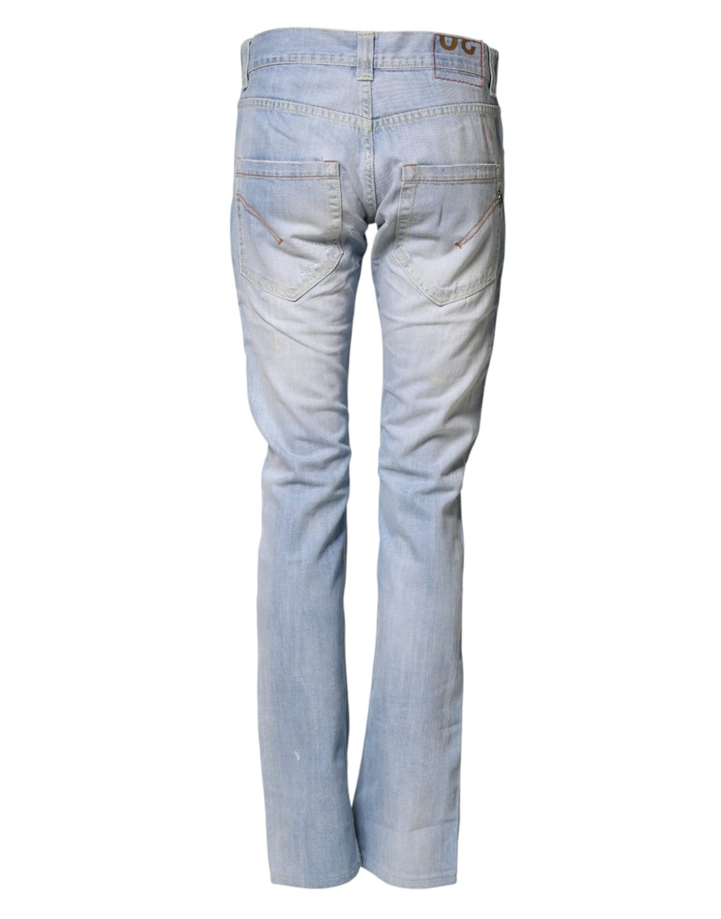 Pantalon en jean droit Dondup en coton stretch bleu clair