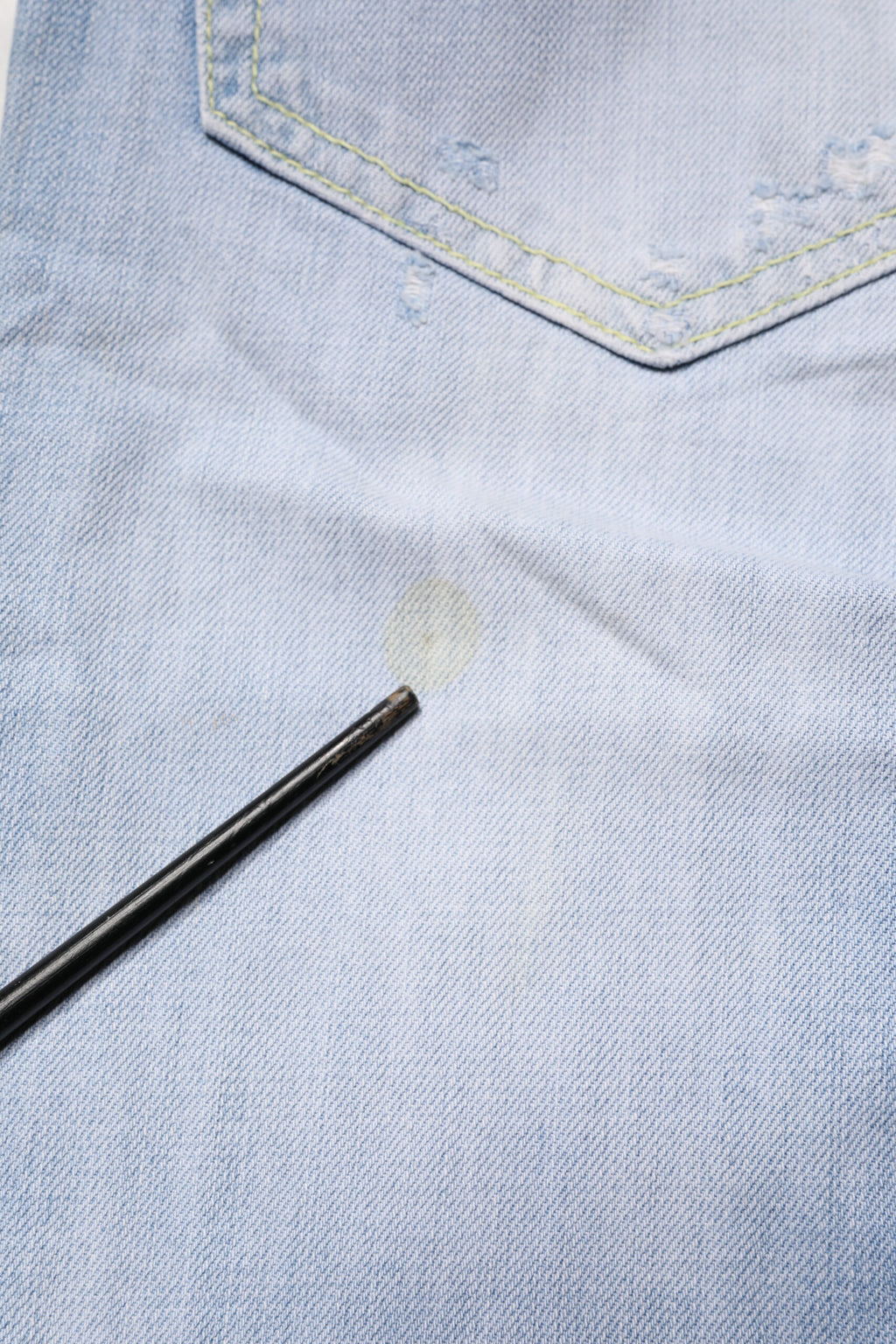 Pantalon en jean droit Dondup en coton stretch bleu clair