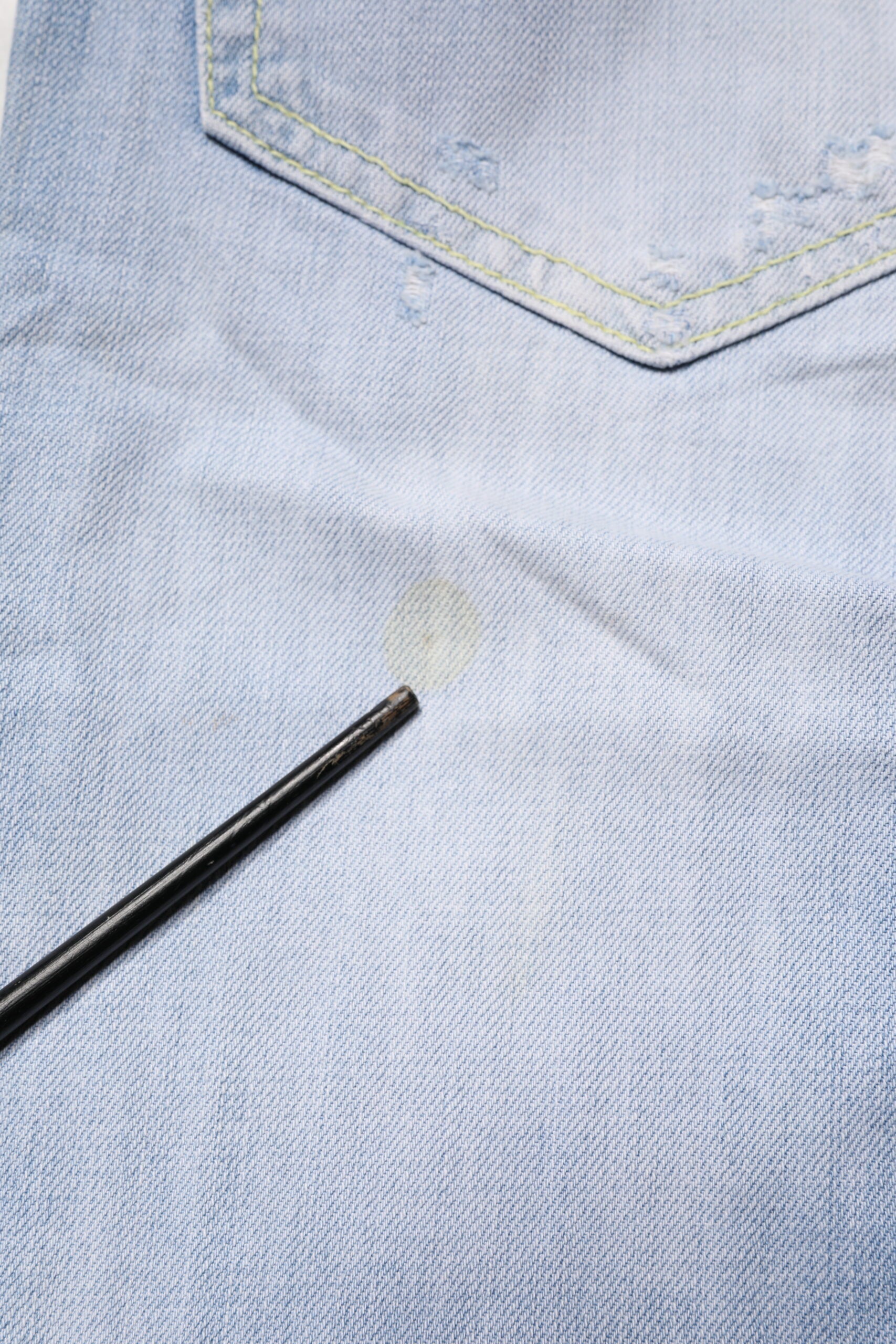 Pantalon en jean droit Dondup en coton stretch bleu clair